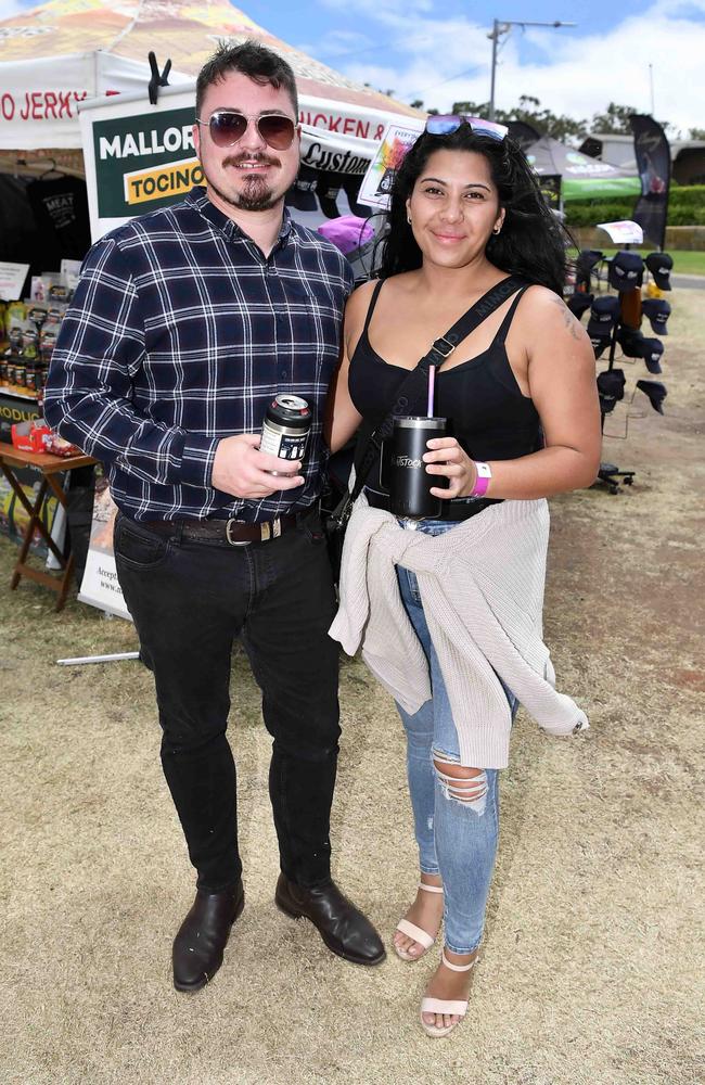 Jamie and Chantelle Walker at Meatstock, Toowoomba Showgrounds. Picture: Patrick Woods.