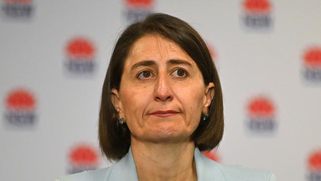 NSW Premier Gladys Berejiklian in Sydney on Monday. Picture: Steven Saphore