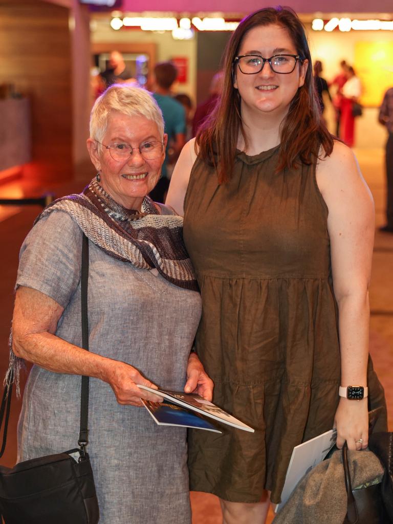 Gwen Ward and Megan Bull at the Queensland Symphony Orchestra’s first Maestro Concert of 2021, Arabian Nights - Music of Love and Intrigue, at QPAC’s Concert Hall. Picture: Peter Wallis