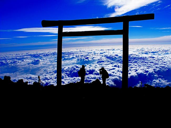 Views from Mt Fuji. 