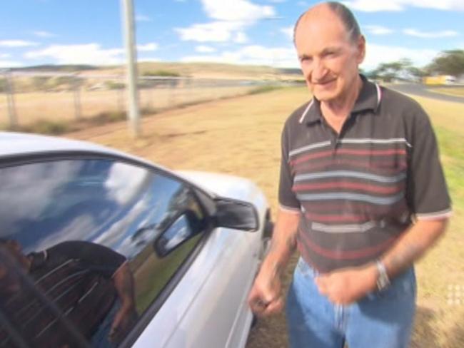 Vincent O’Dempsey shortly before his arrest over the McCulkin murders. Picture: Nine News