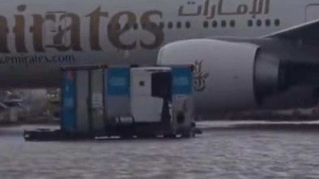 Entire city flooded as planes turn into boats
