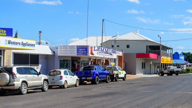 Businesses in Scarr St in Cloncurry. Picture: Scott Radford-Chisholm