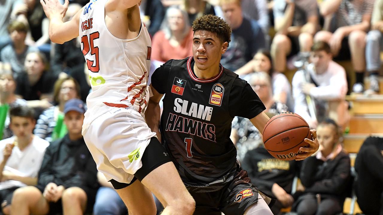 NBL Blitz LaMelo Ball stats, Illawarra Hawks, Australia, highlights, video, Perth Wildcats