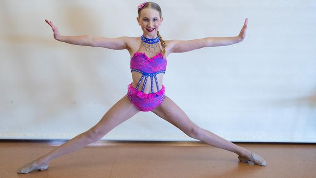 Tully Bell competed in the jazz up tempo (11-12 years) on the third day of the Gympie Eisteddfod. Picture: Christine Schindler