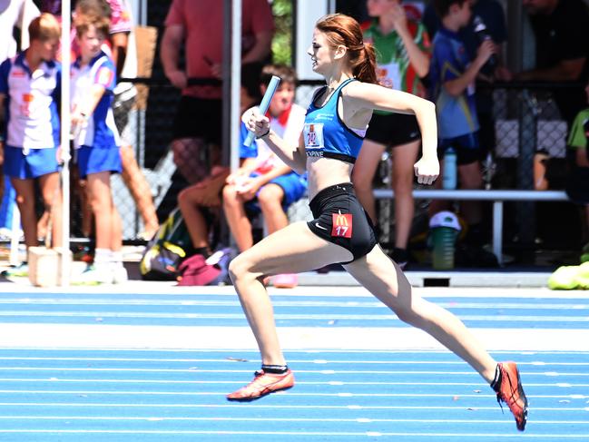 Queensland Little Athletics State Relay Championships. Saturday December 2, 2023. Picture, John Gass