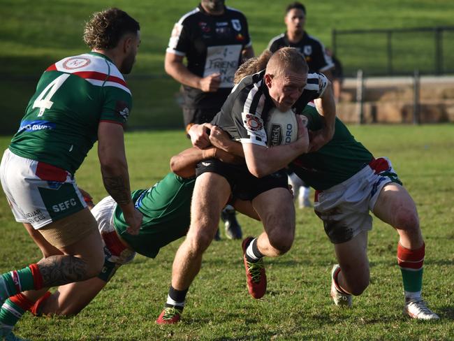 Jay Belgrove charges at the line. Picture: Sean Teuma/NewsLocal