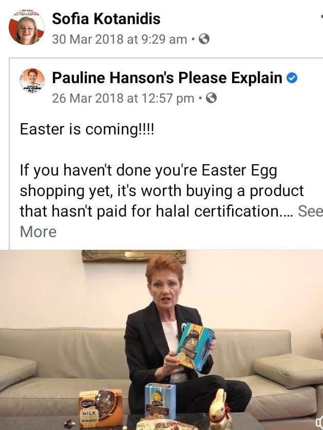 Darebin Labor candidate's Facebook anti-halal Facebook posts. Source: Facebook