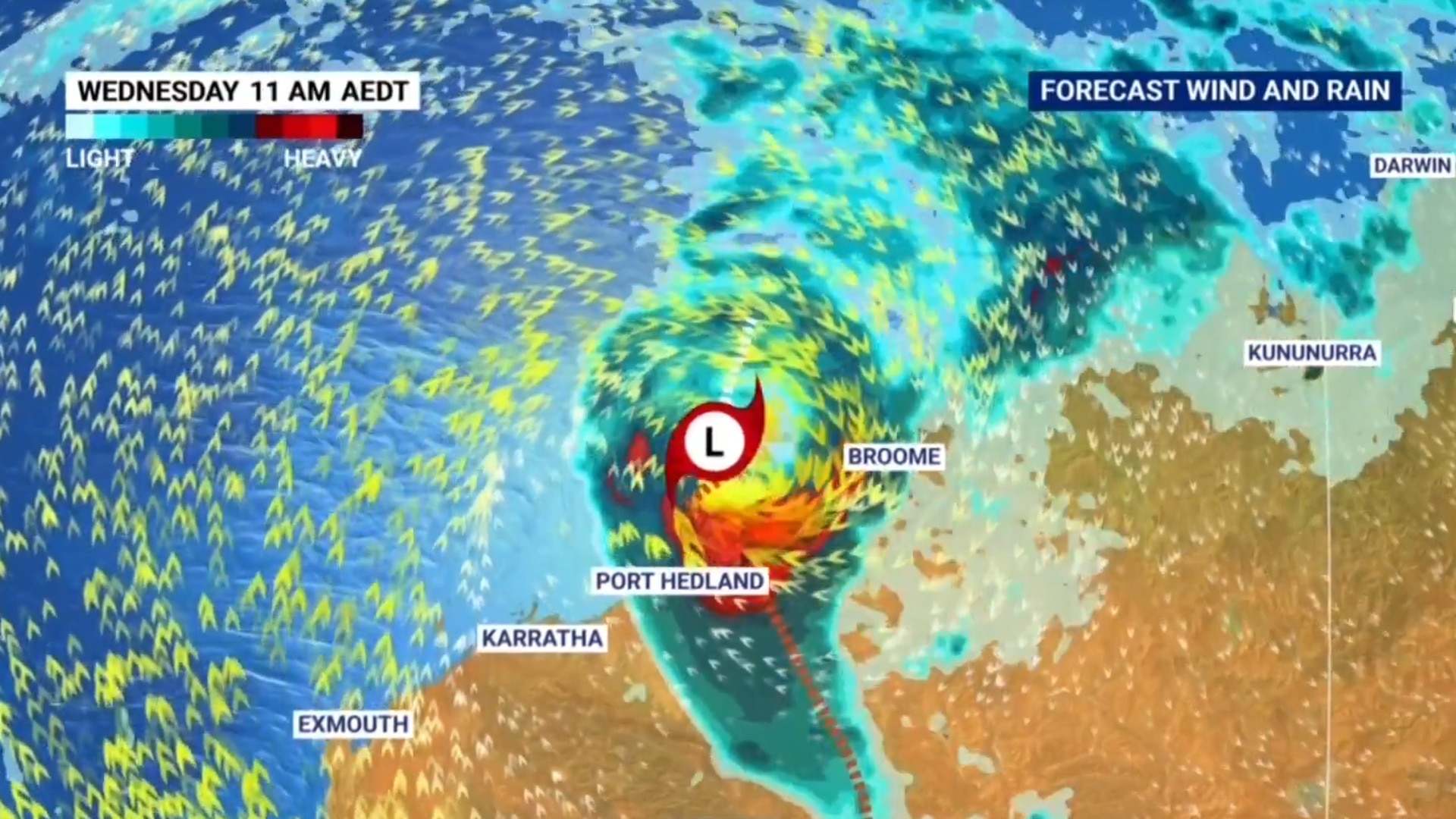 Western Australia prepares for Tropical Cyclone Zelia