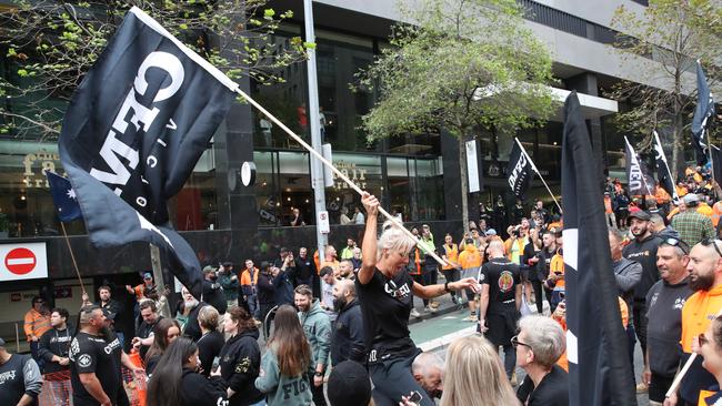 Motorists were advised to avoid travelling through Melbourne’s CBD amid traffic delays. Picture: NCA NewsWire / David Crosling