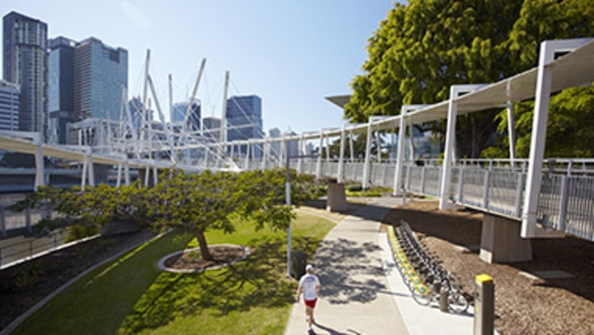 Kurilpa bridge in West End, Brisbane, Queensland.