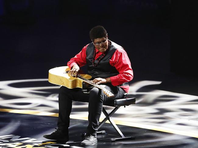 Chris Tammy performs during the 2018 Invictus Games Closing Ceremony. Picture: Mark Metcalfe/Getty Images for The Invictus Games Federation