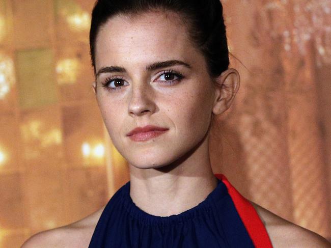 Actress Emma Watson poses during a photocall for the movie La belle et la bete (beauty and the beast), in Paris, Monday, Feb. 20, 2017. (AP Photo/Christophe Ena)