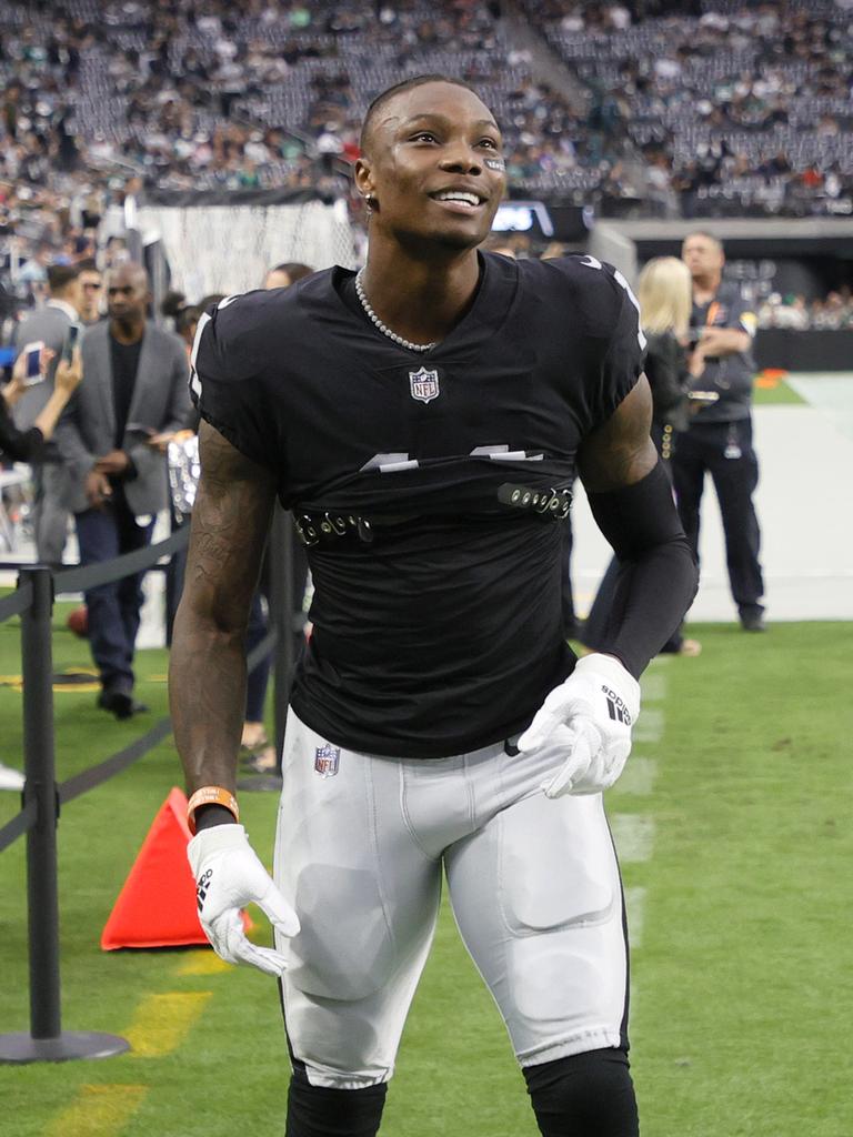 Ruggs before he was cut by the Raiders. Photo by Ethan Miller/Getty Images