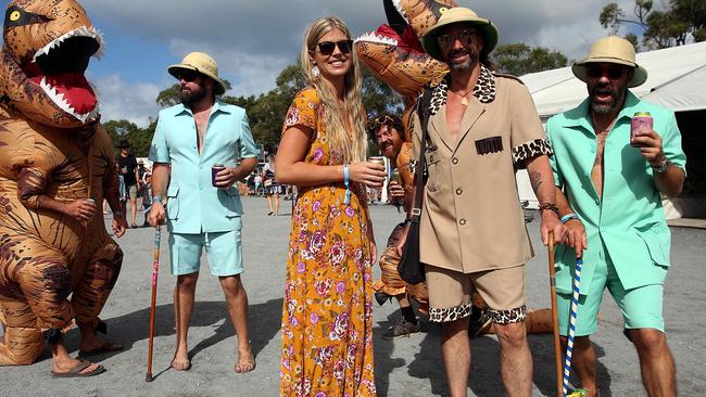 Revellers pictured at Byron Bay Festival Bluesfest, a popular destination for Australia’s Instagram stars. Jane Dempster/The Australian.