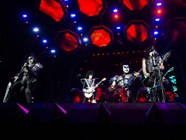 KISS play the first of two nights at Sydney’s Qudos Bank Arena. Picture: Monique Harmer