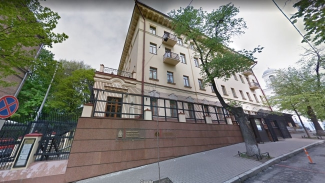The Australian Embassy in Kyiv, Ukraine. Picture: Google Maps