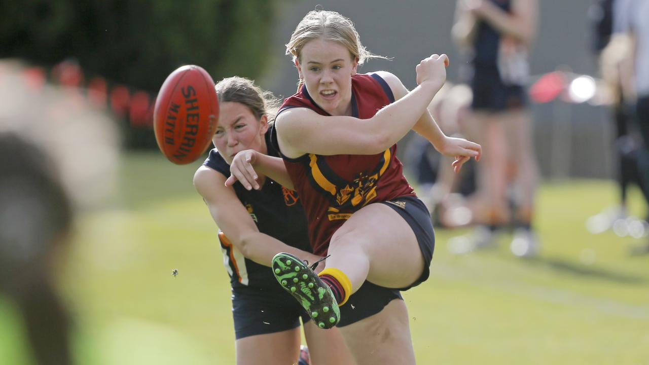 Fahan versus Scotch Oakburn in the Sports Association of Independent Schools Australian Rules girls grand final. Picture. PATRICK GEE