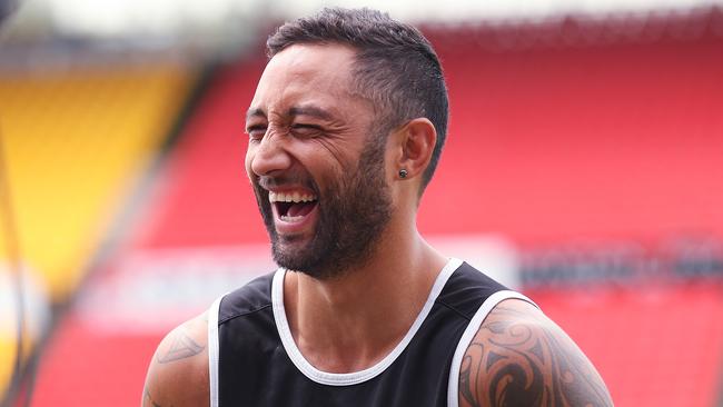 Benji Marshall at a Wests Tigers interview session at Concord Oval. Picture. Phil Hillyard