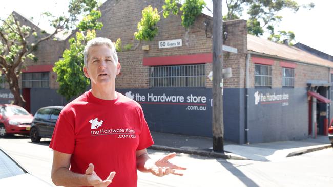 Grant Crowle, who owns the nearby Hardware Store, feared the development would put him out of business. Picture: Craig Wilson