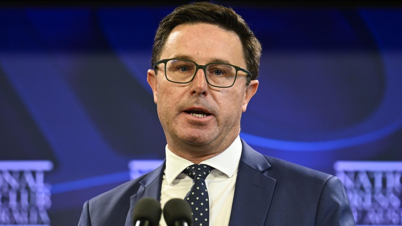 Nationals Leader David Littleproud said he was ‘dissapointed’ Jacinta Price had opted to sit with the Liberals. Picture: NewsWire/ Martin Ollman