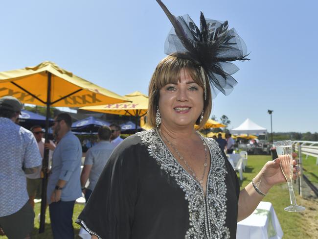 Jenny Pryde of Eltham at the Lismore Cup on Thursday.