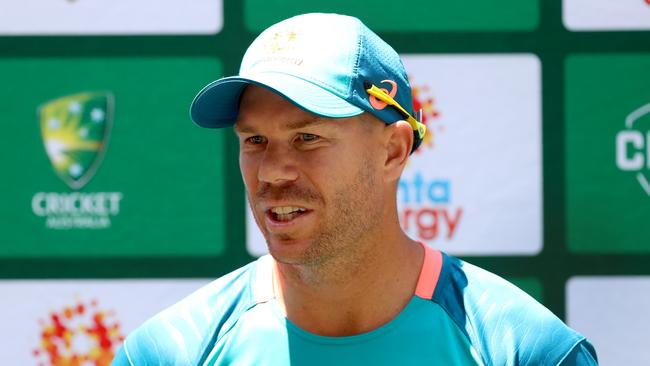 David Warner ahead of the Boxing Day Test. (Photo by Kelly Defina/Getty Images)