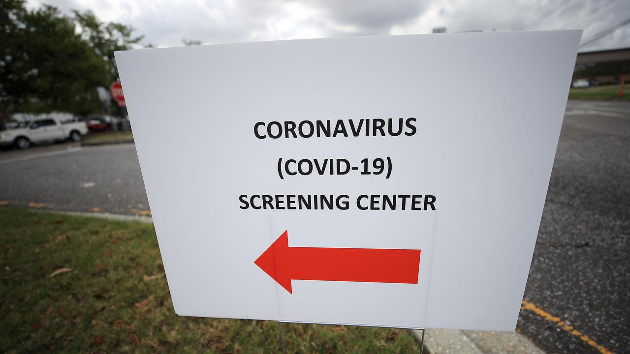 Drive-through coronavirus Covid-19 testing station in New Orleans, Louisiana, where vaccination numbers are low. Picture: Chris Graythen/Getty Images