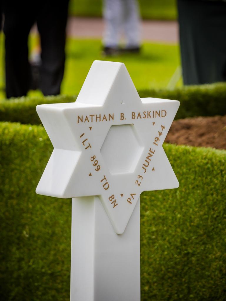 The reinterment ceremony 1st Lt Nathan Baskind. Picture: Sabina Cowdery @anibasphotography