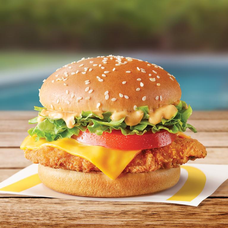 Macca’s said it is ‘surprising’ fans with the release of the Cajun Chicken Deluxe. Picture: Supplied