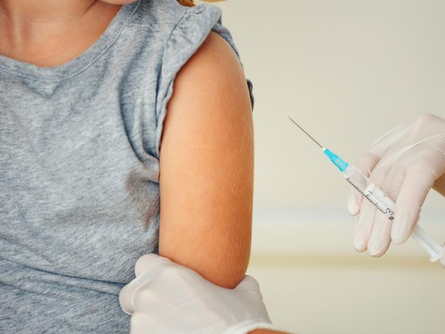 Generic photo ofa teenager getting a vaccination. Picture: iStock