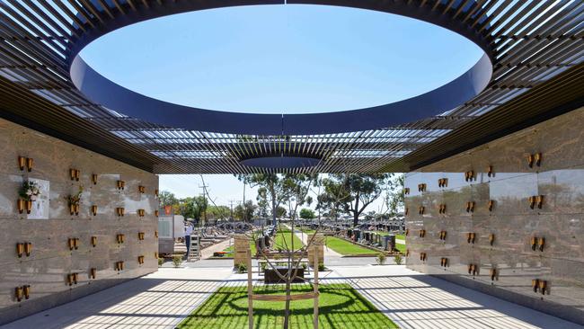 The new $2m Cheltenham mausoleum. Picture: Brenton Edwards