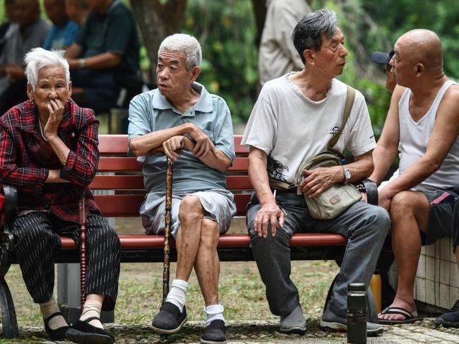 China has one of the lowest retirement ages in the world but with life expectancy projected to exceed 80 by 2050, the government has decided to act. Picture: AFP/Getty Images