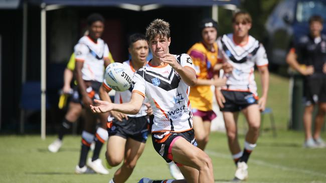 Connor Potts in action for Macarthur. Picture: Warren Gannon Photography