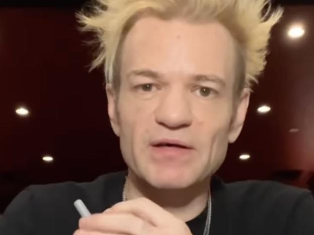 The Sum 41 singer has apologised to fans after he was forced to pull out of the band's tour Down Under. Picture: Instagram.