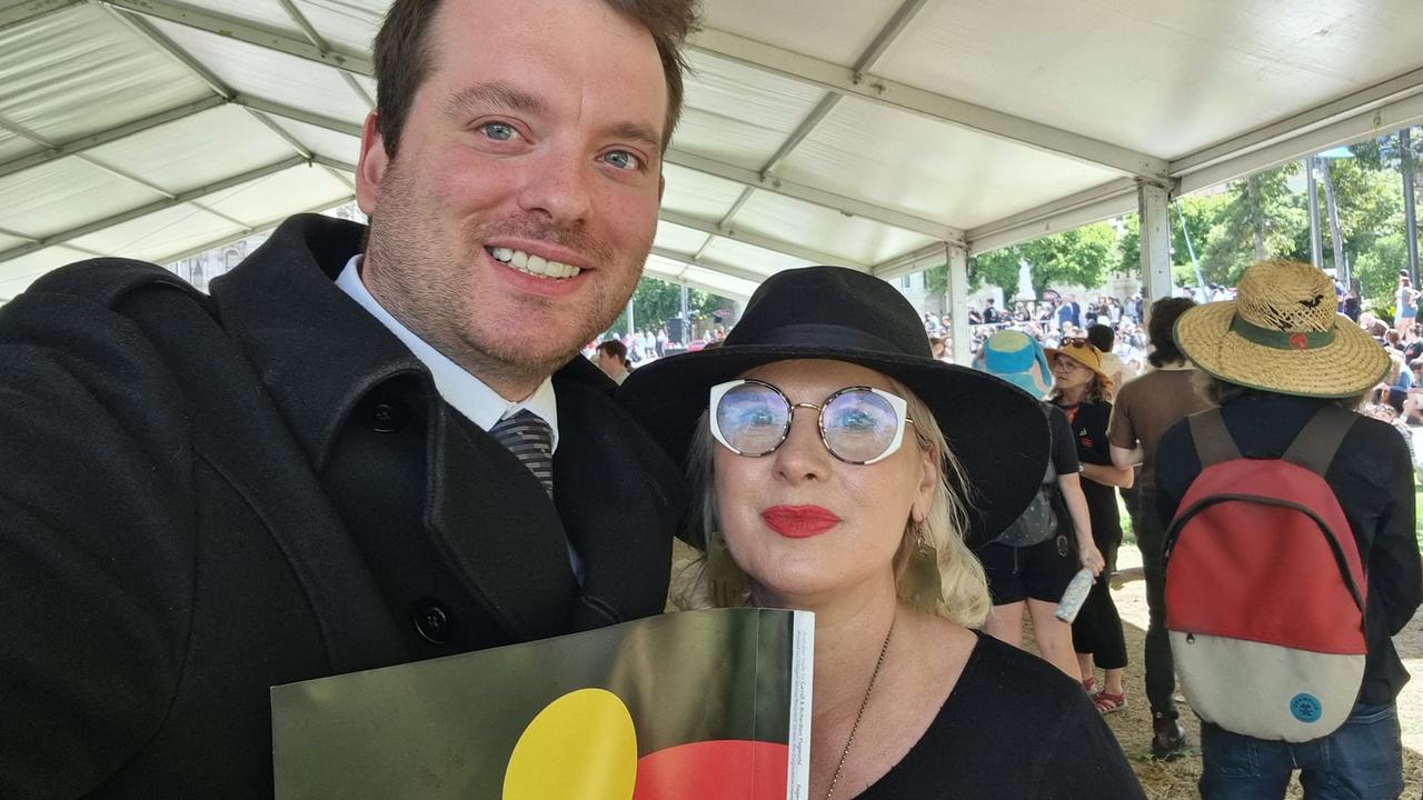 Former Goodwood Ward councillor Georgie Hart pictured with Adelaide City Council deputy lord mayor Kieran Snape. Picture: Facebook.