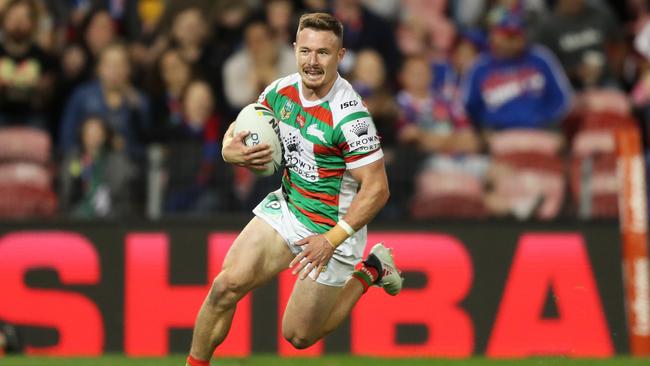 Damien Cook’s exceptional form has him in line to make his Origin debut. Picture: Brett Costello