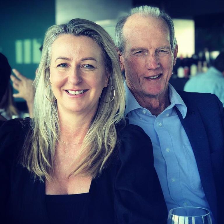 Wayne Bennett with the other woman, Dale Cage