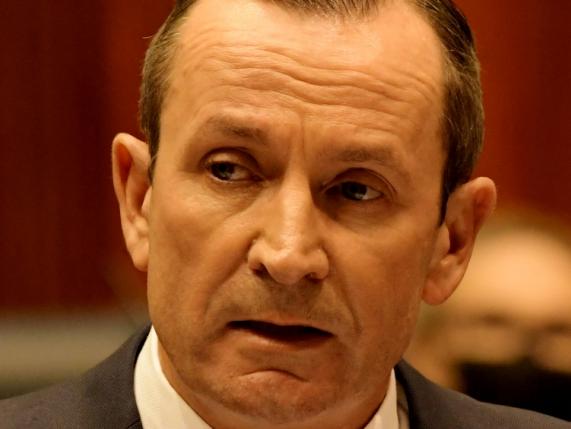 PERTH , AUSTRALIA - NewsWire Photos May 13 2022. West Australian Premier Mark McGowan delivers his state budget in Parliament. Picture: NCA NewsWire / Sharon Smith