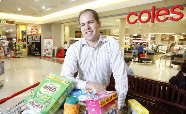 SHAKE UP: Centre manager for Redbank Plaza Lee Anderson outside Coles which will be extended. . Photo: Sarah Harvey