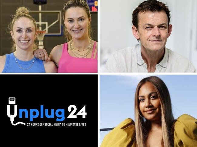 Web art for Unplug24 celebs story.