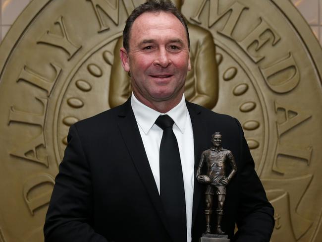 Ricky Stuart was crowned coach of the year at the Dally M awards night. Picture : Gregg Porteous