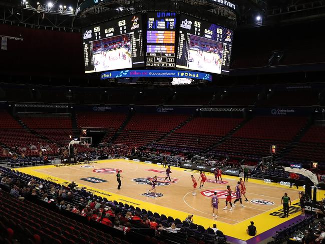 Qudos Bank Arena would be a perfect hub to restart the NBL season. Photo: Paul Kane/Getty Images.