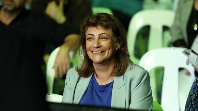 Jeff Horn vs. Tim Tszyu at Queensland Country Bank Stadium. Mayor Jenny Hill. Picture: Alix Sweeney