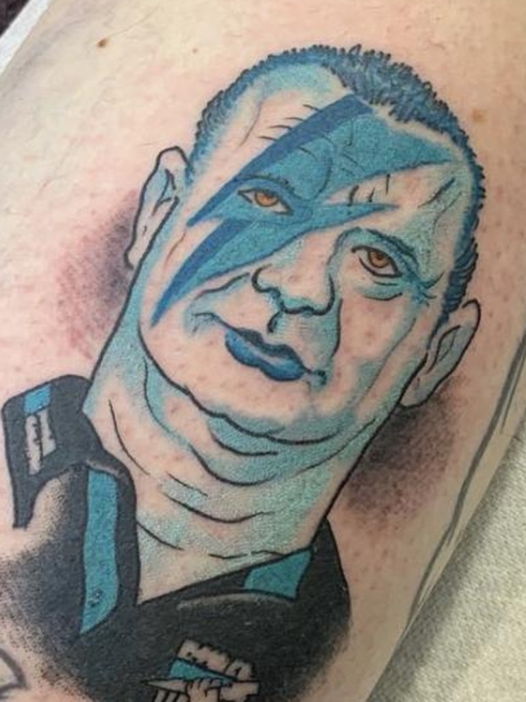 A Power fan in Melbourne with this Ken Hinkley tattoo sparked our call to find SA’s best Port tattoo.