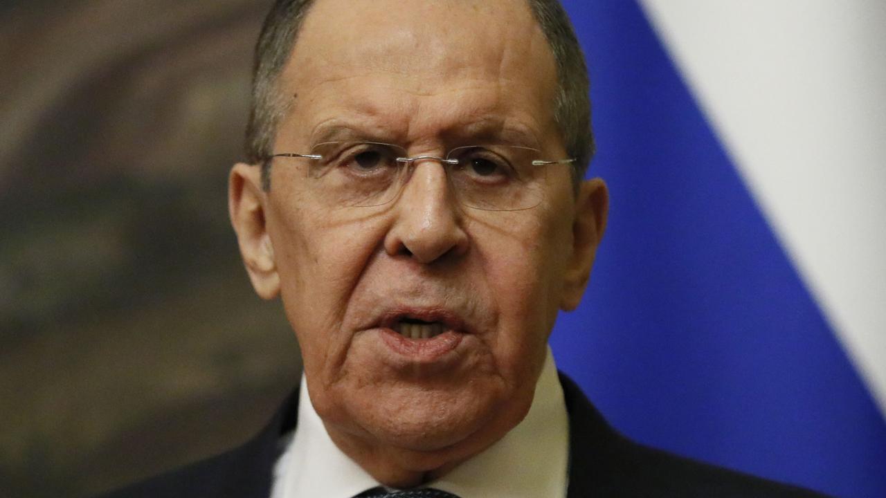 Russian Foreign Minister Sergei Lavrov has warned the risk of a world war is “considerable”. Picture: Yuri Kochetkov / POOL / AFP