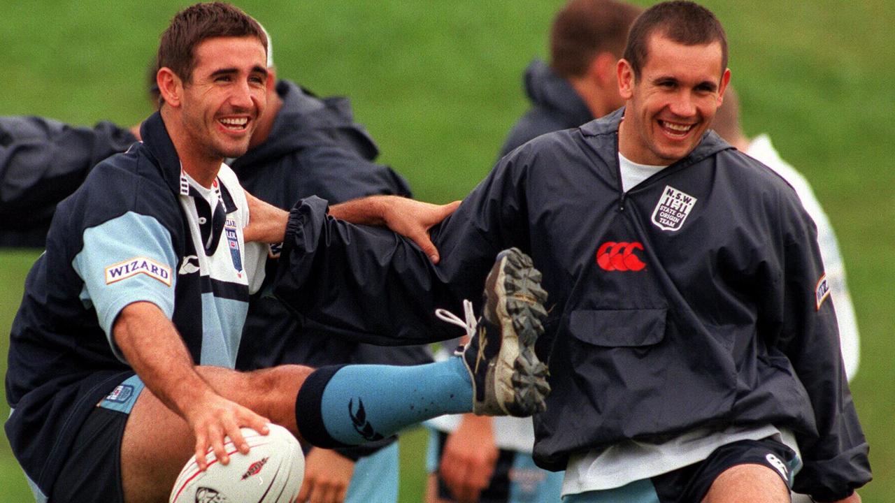 Andrew and Matthew Johns ahead of their Origin debuts in 1995.