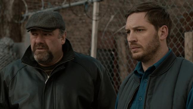 James Gandolfini and Tom Hardy in The Drop. Picture: Supplied