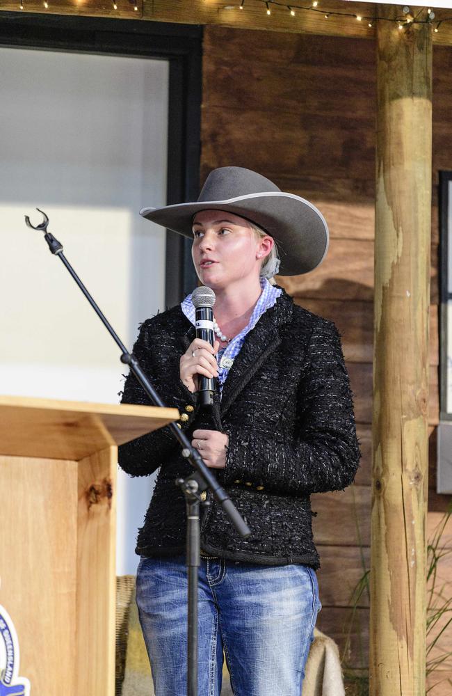 At the Darling Downs division of the Queensland Rural Ambassador Awards representing Crows Nest Show is Emily Booth at the People First Bank Toowoomba Royal Show, Saturday, March 29, 2025. Picture: Kevin Farmer