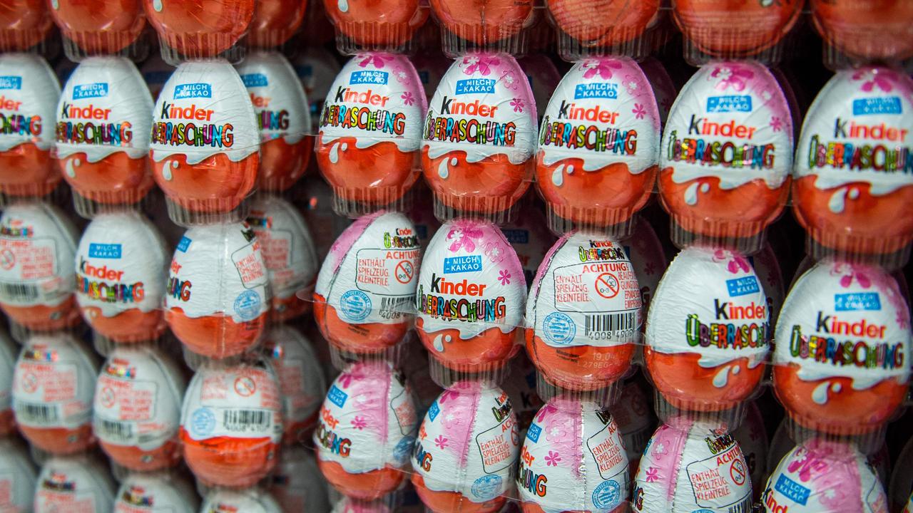 Kinder chocolates are popular with children and most salmonella infections in Europe are being identified in kids under 10 years old. Picture: Ole Spata / dpa / AFP / Germany OUT